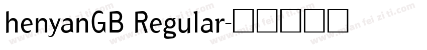 henyanGB Regular字体转换